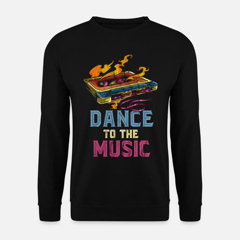 90er Jahre Dance Musik - Unisex Pullover - Schwarz