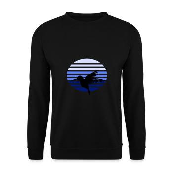 kolibri - Unisex Pullover - Schwarz - Vorne - Alina (178cm) & Michal (187cm)