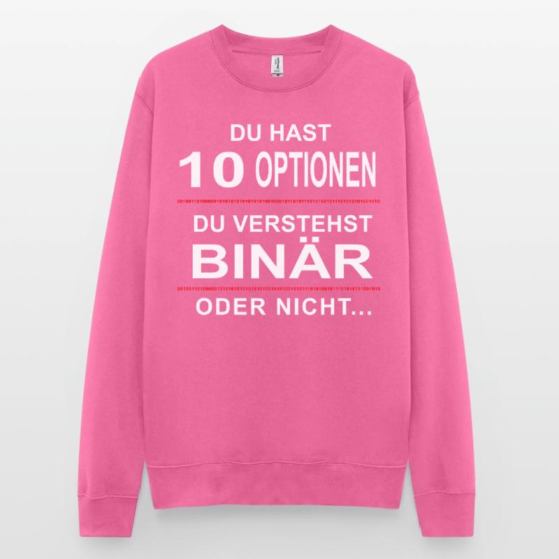 Binary joke 4 computer scientists programmers Unisex Sweatshirt