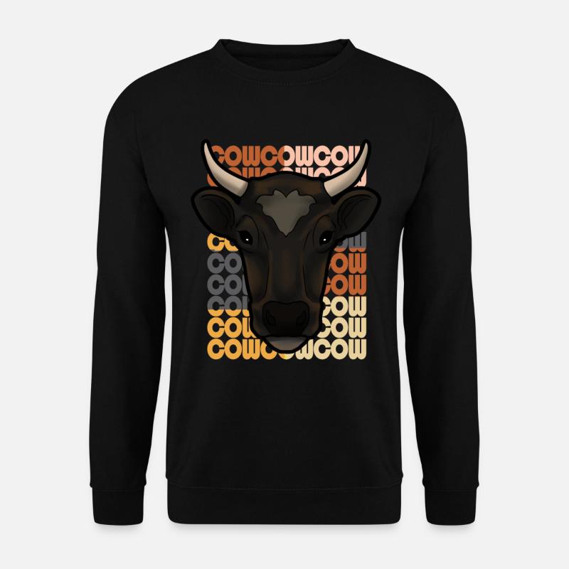 vache - Sweat-shirt Unisexe - noir