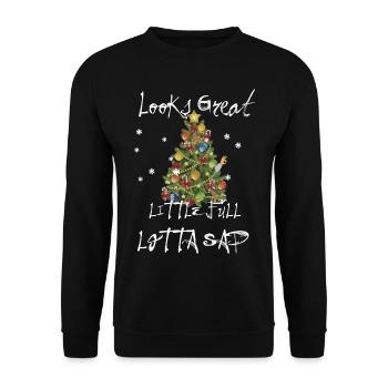 Christmas Movie Gift Griswold National Lampoon - Unisex Sweatshirt - black - Front - Alina (178cm) & Michal (187cm)