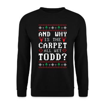 Christmas Movie Gift Griswold National Lampoon - Unisex Sweatshirt - black - Front - Alina (178cm) & Michal (187cm)
