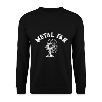 Fan de métal fan de jeu de mots drôle - Sweat-shirt Unisexe - noir - Devant - Alina (178cm) & Michal (187cm)