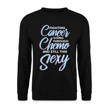 bronntanas um ailse chemo - Unisex Sweatshirt - black - Front - Alina (178cm) & Michal (187cm)