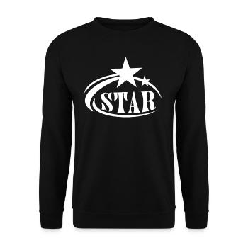 Étoiles étoiles étoiles Ciel étoilé - Sweat-shirt Unisexe - noir - Devant - Alina (178cm) & Michal (187cm)