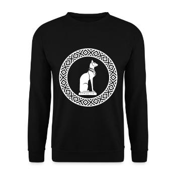 Bronntanas fionnuar bastet - Unisex Sweatshirt - black - Front - Alina (178cm) & Michal (187cm)