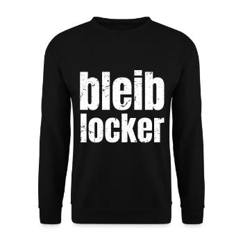 Stay relaxed relax cool saying gift - Unisex Sweatshirt - black - Front - Alina (178cm) & Michal (187cm)