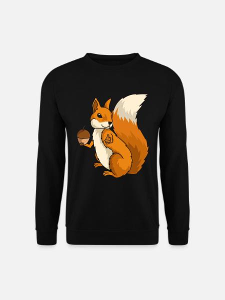 Squirrel Rodent Rodent Forest Dweller Gift - Unisex Sweatshirt - black