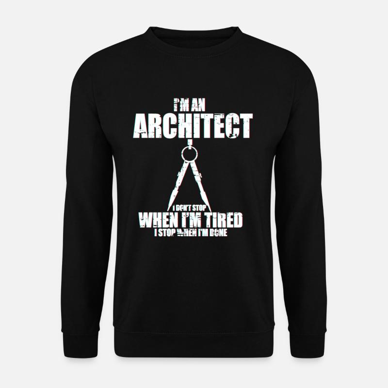 Plan d'architecte - Sweat-shirt Unisexe - noir