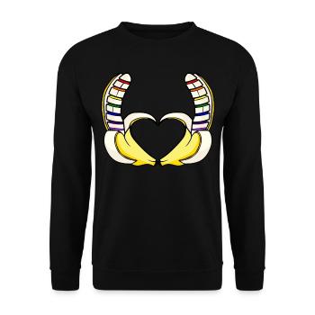 LGBT Lesbian Gay Pride Parade Bi Trans Queer Pan - Unisex Sweatshirt - black - Front - Alina (178cm) & Michal (187cm)