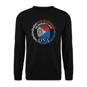 Sint Maarten Its In My DNA - Unisex Sweatshirt - black - Front - Alina (178cm) & Michal (187cm)