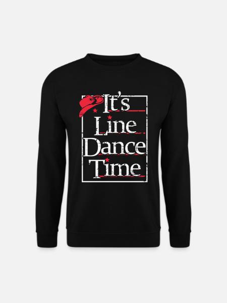 Es ist Zeit für Line Dance - Unisex Pullover - Schwarz