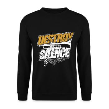 Trompette - Sweat-shirt Unisexe - noir - Devant - Alina (178cm) & Michal (187cm)