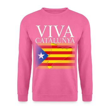 Viva Catalunya - Sweat-shirt Unisexe - rose - Devant