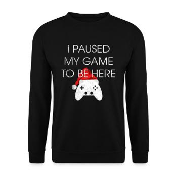 Jeux de noel - Sweat-shirt Unisexe - noir - Devant - Alina (178cm) & Michal (187cm)