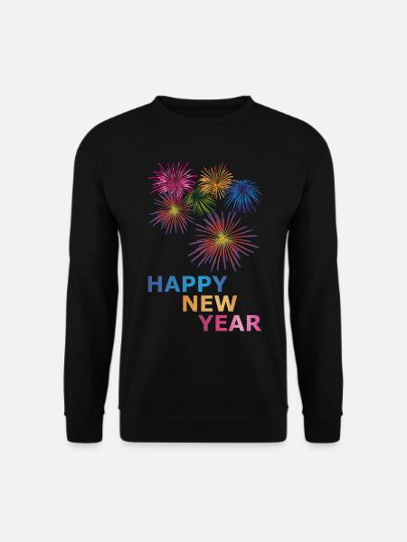 Silvester Happy new year - Unisex Pullover - Schwarz