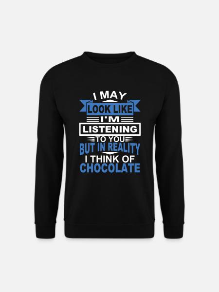 chocolat - Sweat-shirt Unisexe - noir