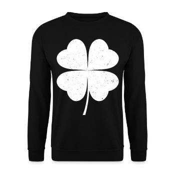 Shamrock - Unisex Sweatshirt - black - Front - Alina (178cm) & Michal (187cm)