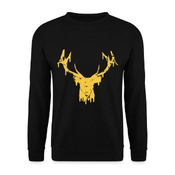 #superior: Deer - Sweat-shirt Unisexe - noir - Devant - Alina (178cm) & Michal (187cm)