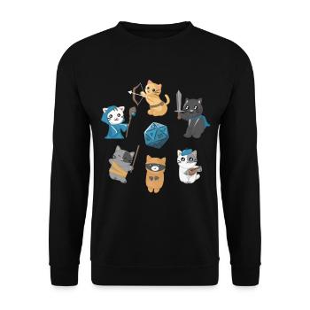 Jeu de rôle Cats Cat - Sweat-shirt Unisexe - noir - Devant - Alina (178cm) & Michal (187cm)