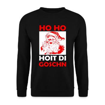Ho Ho Ho Hoit di Goschn - Unisex Pullover - Schwarz - Vorne - Alina (178cm) & Michal (187cm)