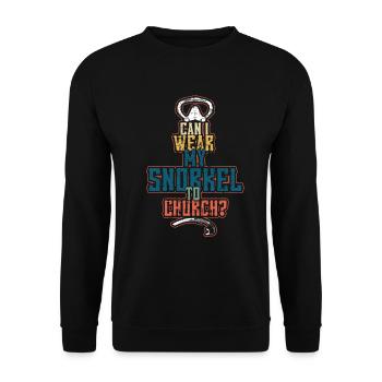 Église de plongée en apnée - Sweat-shirt Unisexe - noir - Devant - Alina (178cm) & Michal (187cm)