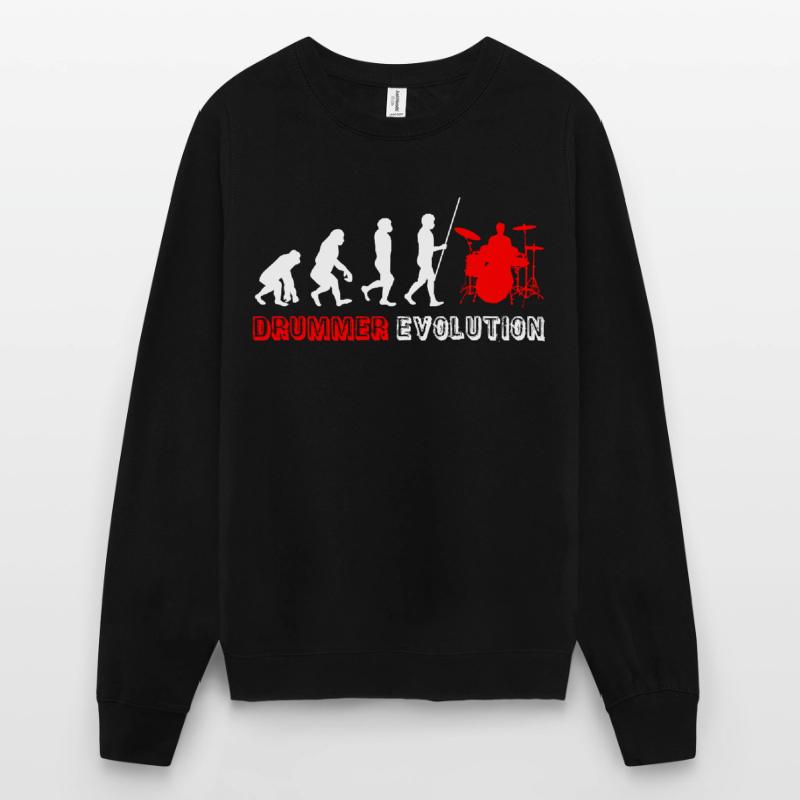 Evolution Drums Drummer Drummer Unisex Sweatshirt