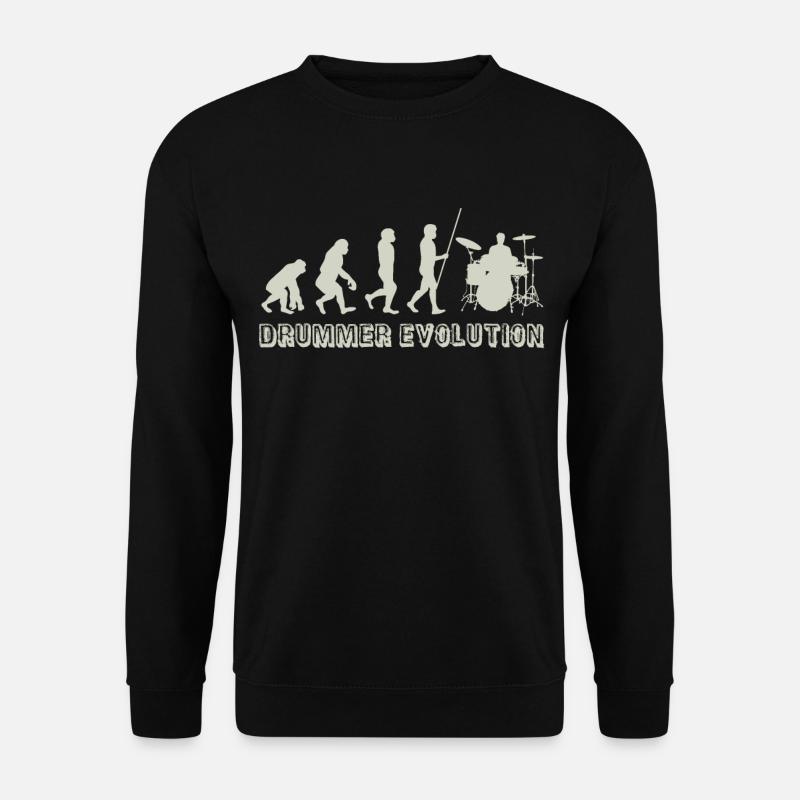 Evolution Schlagzeug Drummer - Unisex Pullover - Schwarz