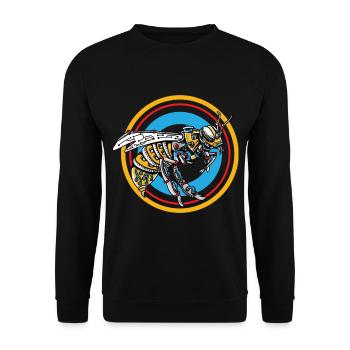 Cadeau d'abeille de robot et de beekepers et d'amants de miel - Sweat-shirt Unisexe - noir - Devant - Alina (178cm) & Michal (187cm)