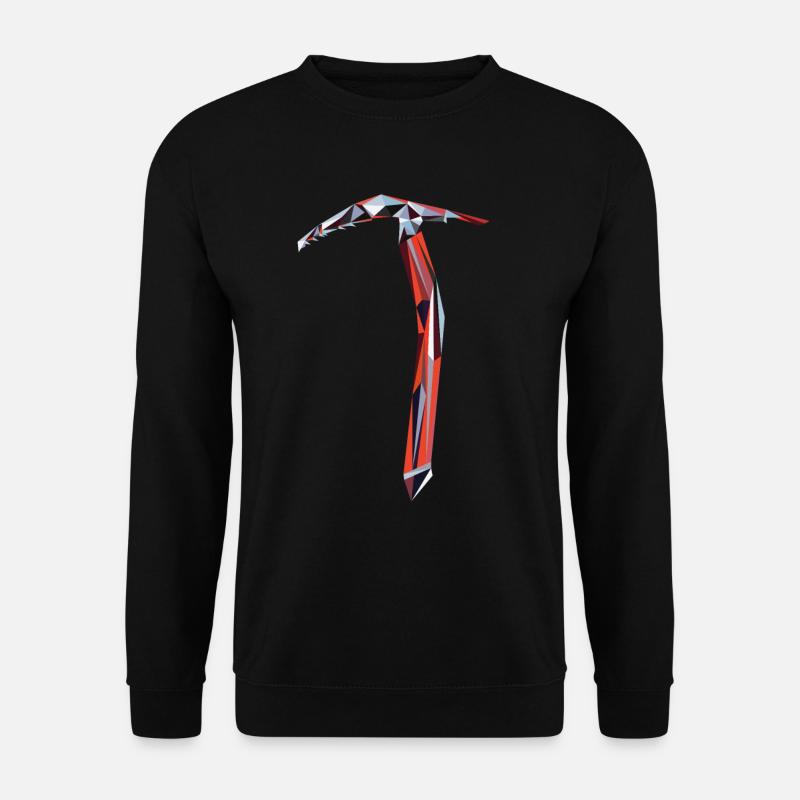 Climber ice ax - Unisex Sweatshirt - black