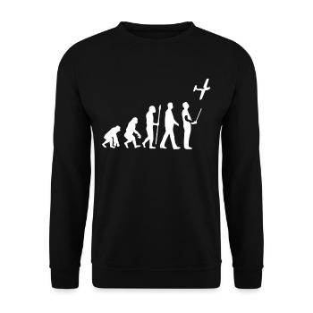 Modellflug Evolution - Unisex Pullover - Schwarz - Vorne - Alina (178cm) & Michal (187cm)