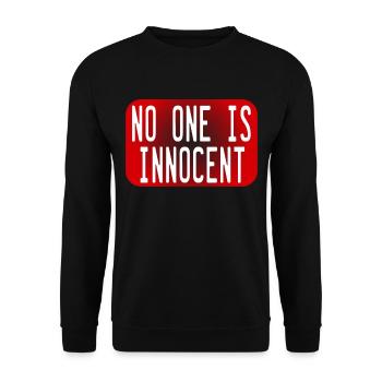Tell the world that "No One Is Innocent" by - Unisex Sweatshirt - black - Front - Alina (178cm) & Michal (187cm)