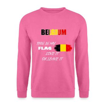 belgien - Unisex Pullover - Pink - Vorne