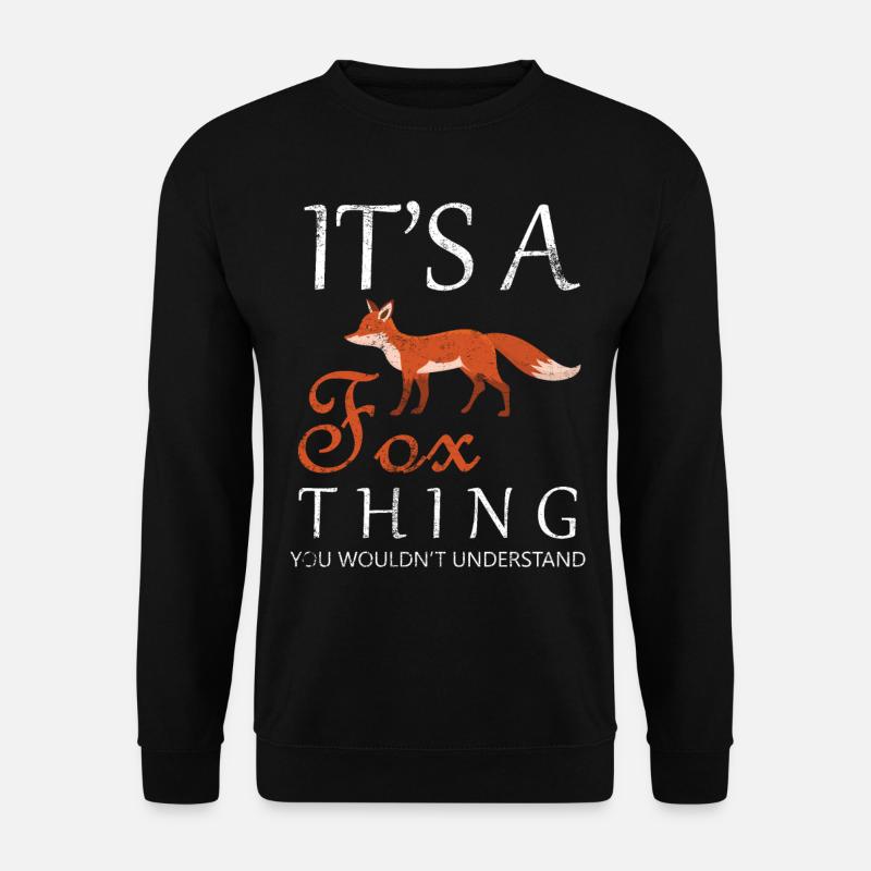 fuchs - Unisex Pullover - Schwarz