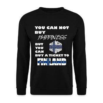 finland - Unisex Sweatshirt - black - Front - Alina (178cm) & Michal (187cm)