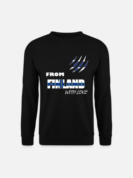 Finland Land und Länder - Unisex Pullover - Schwarz
