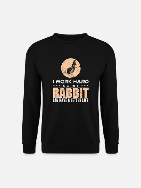 rabbit - Unisex Sweatshirt - black