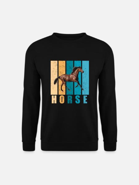 Pferd - Unisex Pullover - Schwarz