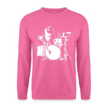 Space Drummer - Drummer T-Shirt - Unisex Sweatshirt - pink - Front