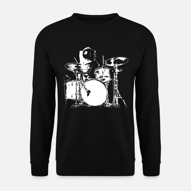 Space Drummer - Drummer T-Shirt - Unisex Pullover - Schwarz