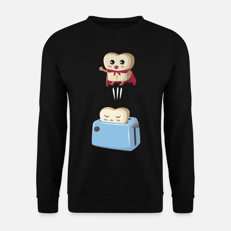 Superhero toast - Unisex Sweatshirt - black