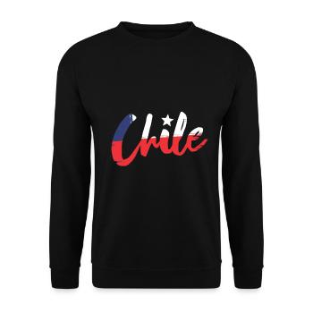 Chile - Unisex Sweatshirt - black - Front - Alina (178cm) & Michal (187cm)
