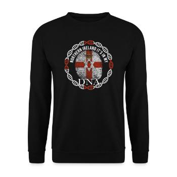 L’Irlande du Nord est dans mon ADN - Sweat-shirt Unisexe - noir - Devant - Alina (178cm) & Michal (187cm)
