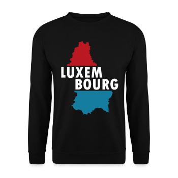 Luxembourg Europe - Sweat-shirt Unisexe - noir - Devant - Alina (178cm) & Michal (187cm)