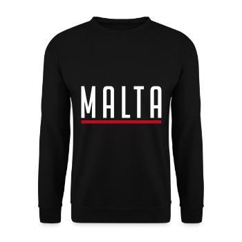 Malta - Unisex Pullover - Schwarz - Vorne - Alina (178cm) & Michal (187cm)