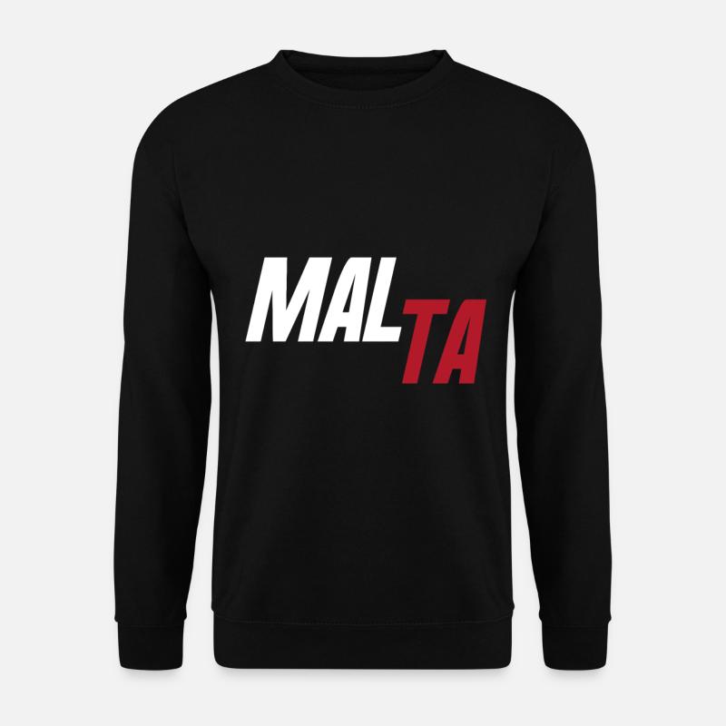 Malte pays et pays - Sweat-shirt Unisexe - noir
