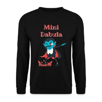 Dabula Dabbing - Unisex Sweatshirt - black - Front - Alina (178cm) & Michal (187cm)
