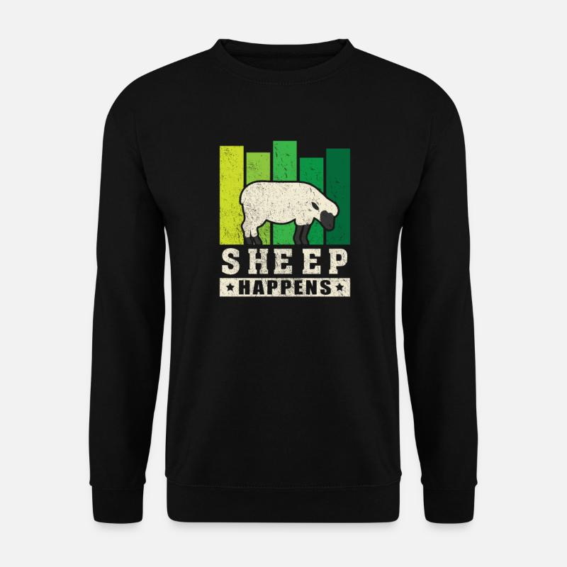 Schäfchen Schäfer Schaf - Unisex Pullover - Schwarz