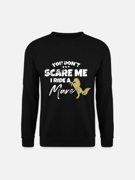 Mare Pferd Pferde Ponys Geschenk Geschenkidee - Unisex Pullover - Schwarz
