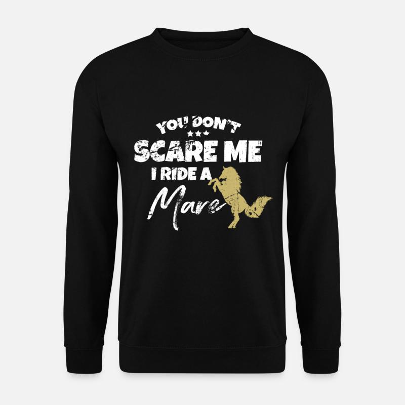 Mare Pferd Pferde Ponys Geschenk Geschenkidee - Unisex Pullover - Schwarz